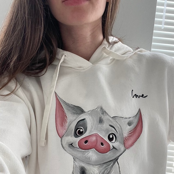 Hand Painted Hoodie Women Custom Design PUA - Picture 3 of 7